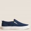 M&S Collection Men's Trainers Suede Slip-On Pumps