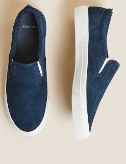 M&S Collection Men's Trainers Suede Slip-On Pumps 12 M&S Collection Men's Trainers Suede Slip-On Pumps -New In Mens Store SD 03 T03 0082 F0 X EC 1