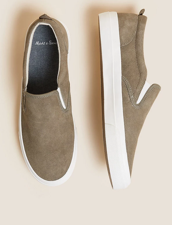 M&S Collection Men's Trainers Suede Slip-On Pumps 8 M&S Collection Men's Trainers Suede Slip-On Pumps - Image 8