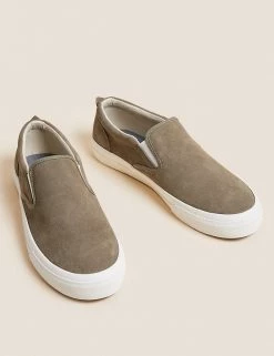 M&S Collection Men's Trainers Suede Slip-On Pumps 18 M&S Collection Men's Trainers Suede Slip-On Pumps -New In Mens Store SD 03 T03 0082 TK X EC 2