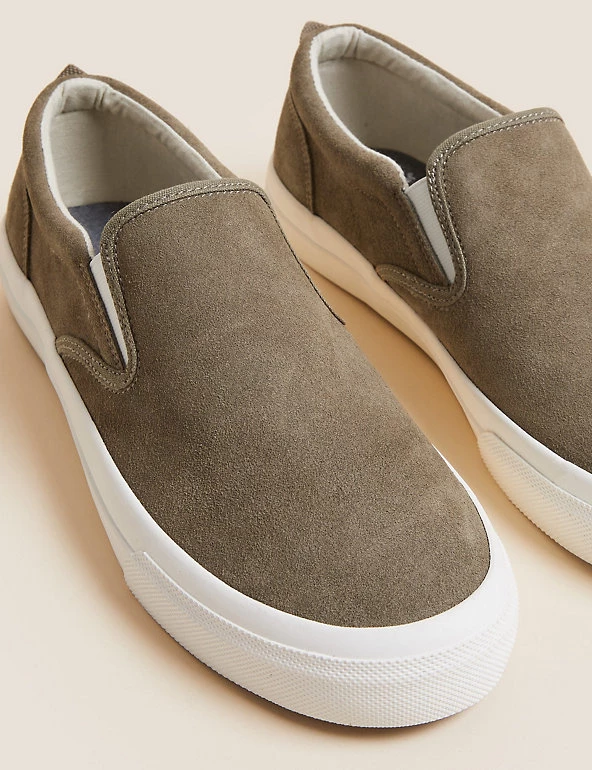 M&S Collection Men's Trainers Suede Slip-On Pumps 7 M&S Collection Men's Trainers Suede Slip-On Pumps - Image 7