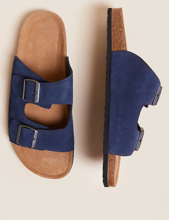 M&S Collection Men's Slippers Suede Slip-On Sandals 8 M&S Collection Men's Slippers Suede Slip-On Sandals - Image 8