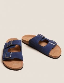 M&S Collection Men's Slippers Suede Slip-On Sandals 18 M&S Collection Men's Slippers Suede Slip-On Sandals -New In Mens Store SD 03 T03 2095 F0 X EC 2