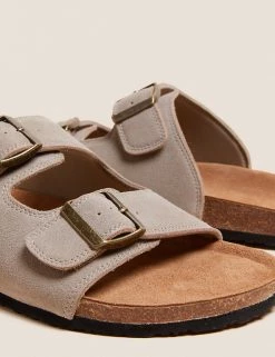 M&S Collection Men's Slippers Suede Slip-On Sandals 11 M&S Collection Men's Slippers Suede Slip-On Sandals -New In Mens Store SD 03 T03 2095 SU X EC 90