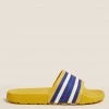 M&S Collection Men's Slippers Stripe Pool Sliders