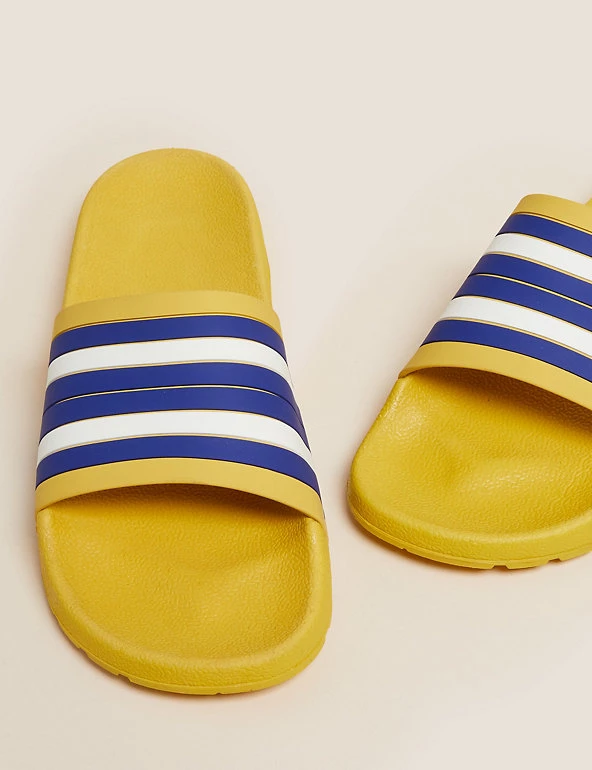 M&S Collection Men's Slippers Stripe Pool Sliders 2 M&S Collection Men's Slippers Stripe Pool Sliders - Image 2