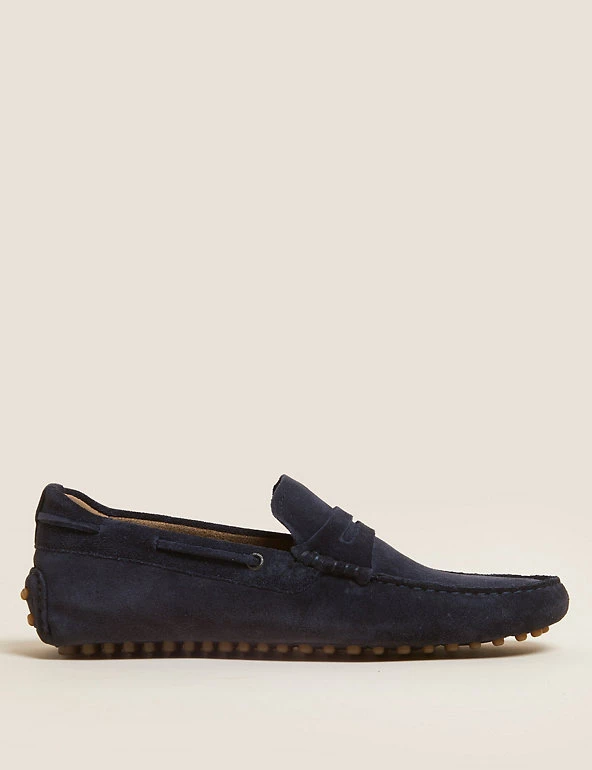 M&S Collection Men's Smart Shoes Suede Slip-On Loafers 11 M&S Collection Men's Smart Shoes Suede Slip-On Loafers - Image 11