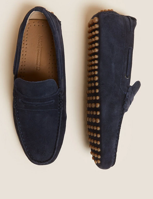 M&S Collection Men's Smart Shoes Suede Slip-On Loafers 13 M&S Collection Men's Smart Shoes Suede Slip-On Loafers - Image 13