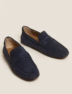 M&S Collection Men's Smart Shoes Suede Slip-On Loafers 28 M&S Collection Men's Smart Shoes Suede Slip-On Loafers -New In Mens Store SD 03 T03 2155 F0 X EC 2