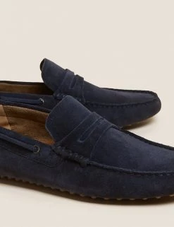 M&S Collection Men's Smart Shoes Suede Slip-On Loafers 26 M&S Collection Men's Smart Shoes Suede Slip-On Loafers -New In Mens Store SD 03 T03 2155 F0 X EC 90