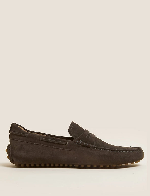M&S Collection Men's Smart Shoes Suede Slip-On Loafers 6 M&S Collection Men's Smart Shoes Suede Slip-On Loafers - Image 6