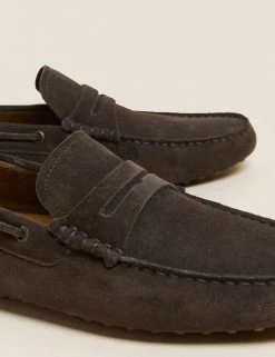 M&S Collection Men's Smart Shoes Suede Slip-On Loafers 21 M&S Collection Men's Smart Shoes Suede Slip-On Loafers -New In Mens Store SD 03 T03 2155 MG X EC 90