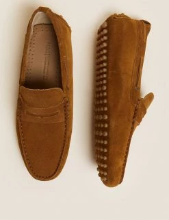 M&S Collection Men's Smart Shoes Suede Slip-On Loafers 17 M&S Collection Men's Smart Shoes Suede Slip-On Loafers -New In Mens Store SD 03 T03 2155 VS X EC 1