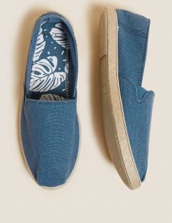 M&S Collection Men's Casual Shoes Canvas Espadrilles -New In Mens Store SD 03 T03 2156 HP X EC 1