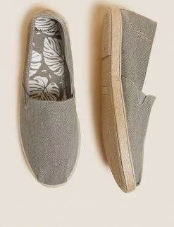 M&S Collection Men's Casual Shoes Canvas Espadrilles -New In Mens Store SD 03 T03 2156 T0 X EC 1