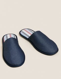 M&S Collection Men's Slippers Mule Slippers With Freshfeet™ -New In Mens Store SD 03 T03 8710S F0 X EC 2