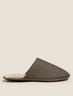 M&S Collection Men's Slippers Mule Slippers With Freshfeet™