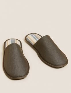 M&S Collection Men's Slippers Mule Slippers With Freshfeet™ -New In Mens Store SD 03 T03 8710S KA X EC 2
