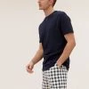 M&S Collection Men's Pyjamas Pure Cotton Checked Loungewear Shorts