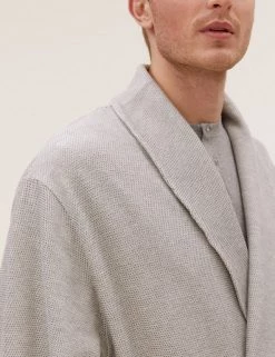 M&S Collection Men's Dressing Gowns Cotton Rich Dressing Gown -New In Mens Store SD 03 T07 5403 T4 X EC 3