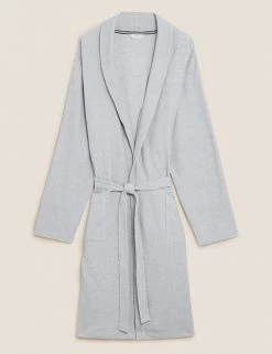 M&S Collection Men's Dressing Gowns Cotton Rich Dressing Gown -New In Mens Store SD 03 T07 5403 T4 X EC 90