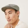 M&S Collection Men's Hats Linen Blend Textured Flat Cap