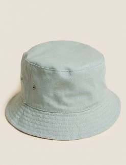 M&S Collection Men's Hats Pure Cotton Reversible Bucket Hat -New In Mens Store SD 03 T09 3813 J4 X EC 1