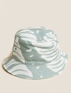 M&S Collection Men's Hats Pure Cotton Reversible Bucket Hat -New In Mens Store SD 03 T09 3813 J4 X EC 90