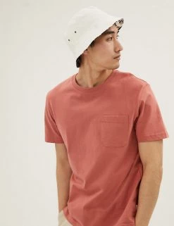 M&S Collection Men's Hats Pure Cotton Reversible Bucket Hat -New In Mens Store SD 03 T09 3815 F4 X EC 2