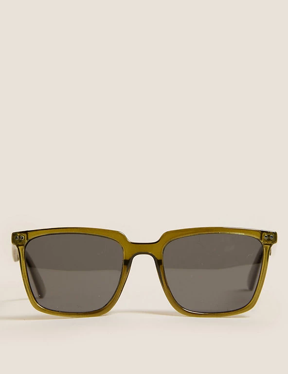 M&S Collection Men's Sunglasses D Frame Polarised Sunglasses 4 M&S Collection Men's Sunglasses D Frame Polarised Sunglasses - Image 4