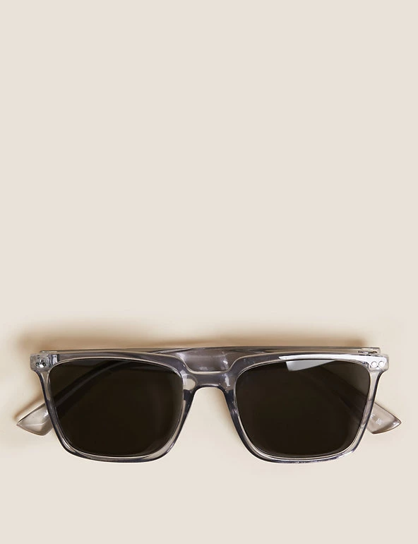 M&S Collection Men's Sunglasses D Frame Polarised Sunglasses 1 M&S Collection Men's Sunglasses D Frame Polarised Sunglasses