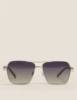 M&S Collection Men's Sunglasses Aviator Polarised Sunglasses