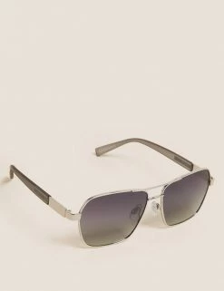 M&S Collection Men's Sunglasses Aviator Polarised Sunglasses 4 M&S Collection Men's Sunglasses Aviator Polarised Sunglasses -New In Mens Store SD 03 T09 6608 XX X EC 1
