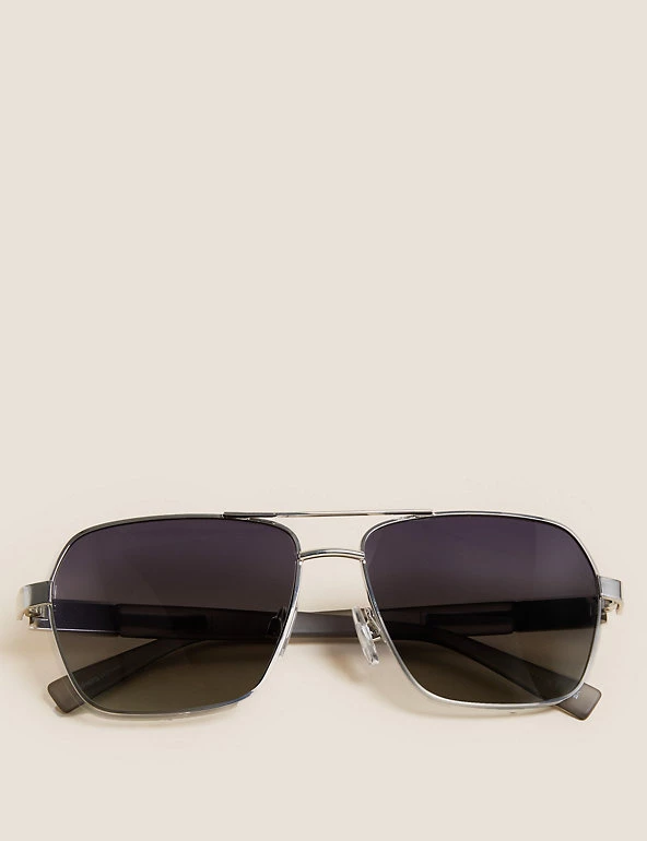 M&S Collection Men's Sunglasses Aviator Polarised Sunglasses 3 M&S Collection Men's Sunglasses Aviator Polarised Sunglasses - Image 3
