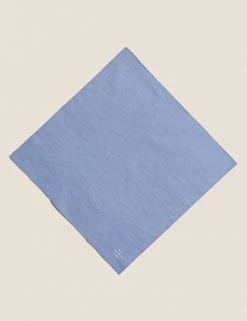 M&S Collection Men's Handkerchiefs 5pk Antibacterial Pure Cotton Handkerchiefs -New In Mens Store SD 03 T09 9143 F4 X EC 1