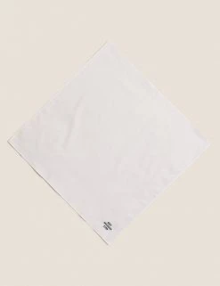 M&S Collection Men's Handkerchiefs 5pk Antibacterial Pure Cotton Handkerchiefs -New In Mens Store SD 03 T09 9143 F4 X EC 3