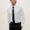 M&S Collection Formal Shirts Slim Fit Easy Iron Pure Cotton Shirt