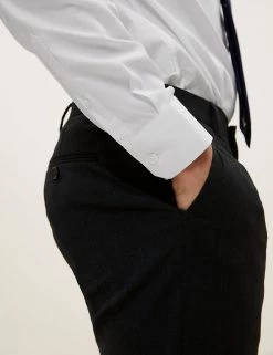 M&S Collection Formal Shirts Slim Fit Easy Iron Pure Cotton Shirt -New In Mens Store SD 03 T11 1440S Z0 X EC 3