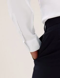 M&S Collection Formal Shirts Regular Fit Easy Iron Pure Cotton Shirt -New In Mens Store SD 03 T11 1468U Z0 X EC 4