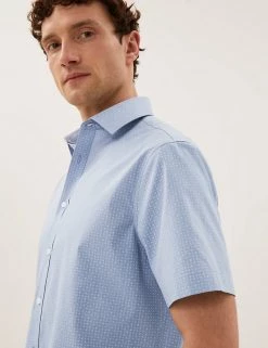 M&S Collection Formal Shirts 2pk Regular Fit Cotton Rich Shirts 11 M&S Collection Formal Shirts 2pk Regular Fit Cotton Rich Shirts -New In Mens Store SD 03 T11 2285 HP X EC 3