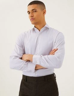 M&S SARTORIAL Formal Shirts Regular Fit Pure Cotton Twill Shirt -New In Mens Store SD 03 T11 4015 NU X EC 3