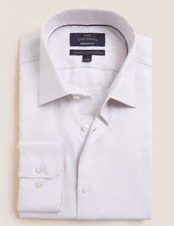 M&S SARTORIAL Formal Shirts Regular Fit Pure Cotton Twill Shirt -New In Mens Store SD 03 T11 4015 NU X EC 90