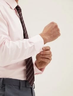 M&S SARTORIAL Formal Shirts Regular Fit Pure Cotton Twill Shirt -New In Mens Store SD 03 T11 4015 QA X EC 3