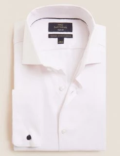 M&S SARTORIAL Formal Shirts Regular Fit Pure Cotton Twill Shirt -New In Mens Store SD 03 T11 4015 QA X EC 90