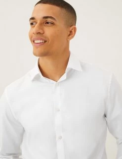 M&S SARTORIAL Formal Shirts Regular Fit Pure Cotton Twill Shirt -New In Mens Store SD 03 T11 4015 Z0 X EC 3