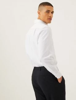 M&S SARTORIAL Formal Shirts Regular Fit Pure Cotton Twill Shirt -New In Mens Store SD 03 T11 4015 Z0 X EC 4