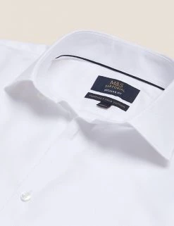 M&S SARTORIAL Formal Shirts Regular Fit Pure Cotton Twill Shirt -New In Mens Store SD 03 T11 4015 Z0 X EC 8