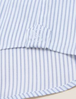 M&S SARTORIAL Formal Shirts Slim Fit Pure Cotton Twill Striped Shirt 19 M&S SARTORIAL Formal Shirts Slim Fit Pure Cotton Twill Striped Shirt -New In Mens Store SD 03 T11 4068S Z4 X EC 9
