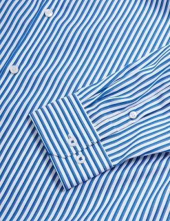 M&S SARTORIAL Formal Shirts Regular Fit Pure Cotton Striped Shirt -New In Mens Store SD 03 T11 4090 E4 X EC 7