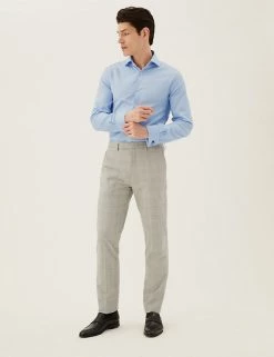 M&S SARTORIAL Formal Shirts Slim Fit Easy Iron Pure Cotton Twill Shirt -New In Mens Store SD 03 T11 4106S E0 X EC 1